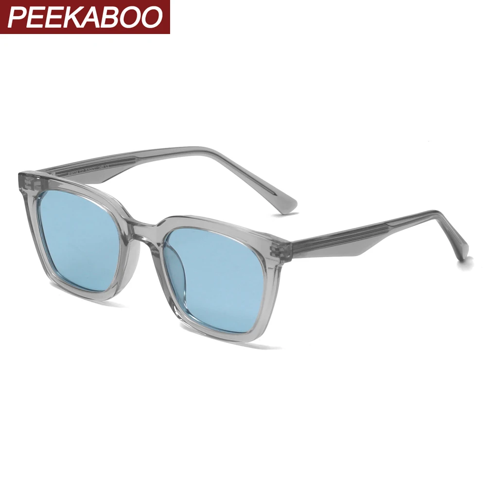 Peekaboo blue black square frame sunglasses men polarized high quality korean TR90 fashion sun glasses for women acetate uv400
Peekaboo blue black square frame sunglasses men polarized high quality korean TR90 fashion sun glasses for women acetate uv400