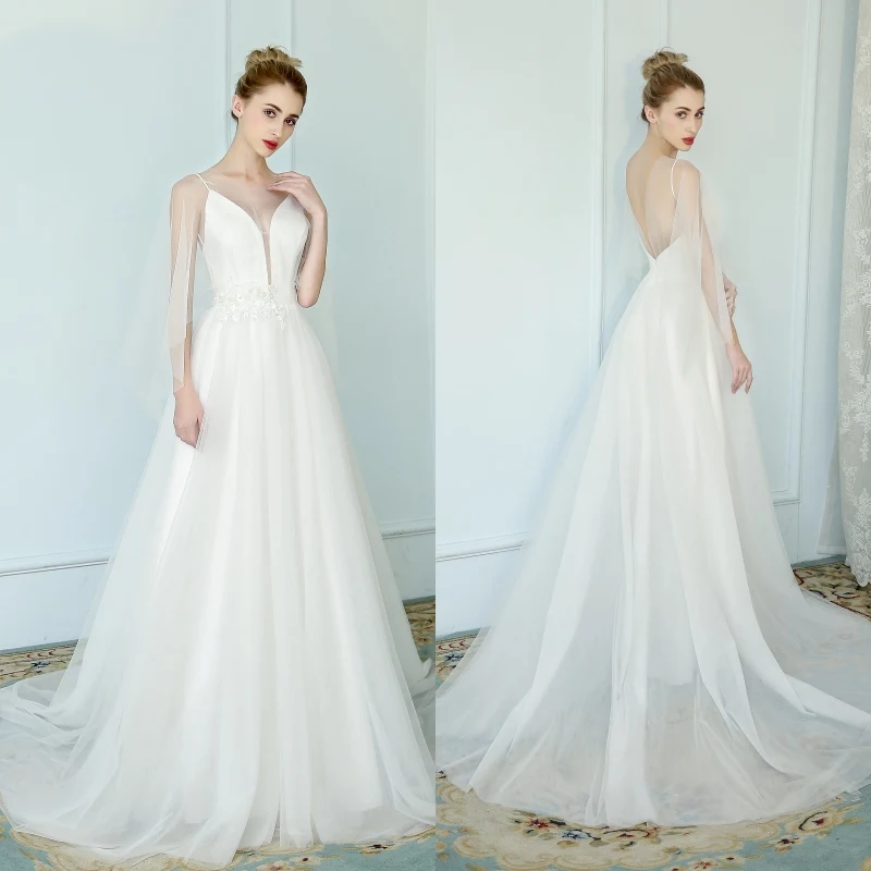 FANWEIMEI#1211 REAL PHOTO simple vintage illusion capa off white bridal destinationwedding dress gown factory price santin tulle
FANWEIMEI#1211 REAL PHOTO simple vintage illusion capa off white bridal destinationwedding dress gown factory price santin tulle