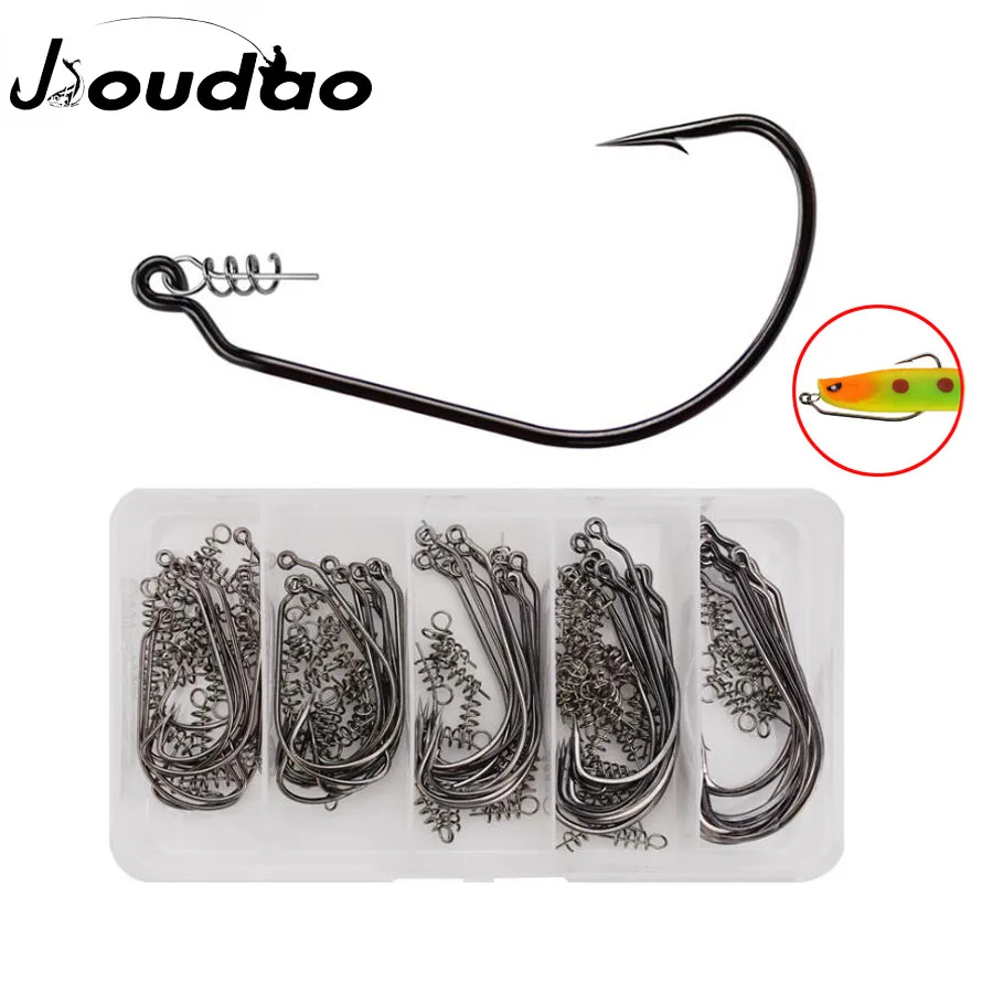Рыболовные крючки Jioudao 50 шт./лот, рыболовные крючки из углеродистой стали с широким супер замком, мягкие рыболовные крючки с приманкой в виде червя, мягкие рыболовные снасти 1/0 #-5/0 #
Рыболовные крючки Jioudao 50 шт./лот, рыболовные крючки из углеродистой стали с широким супер замком, мягкие рыболовные крючки с приманкой в виде червя, мягкие рыболовные снасти 1/0 #-5/0 #