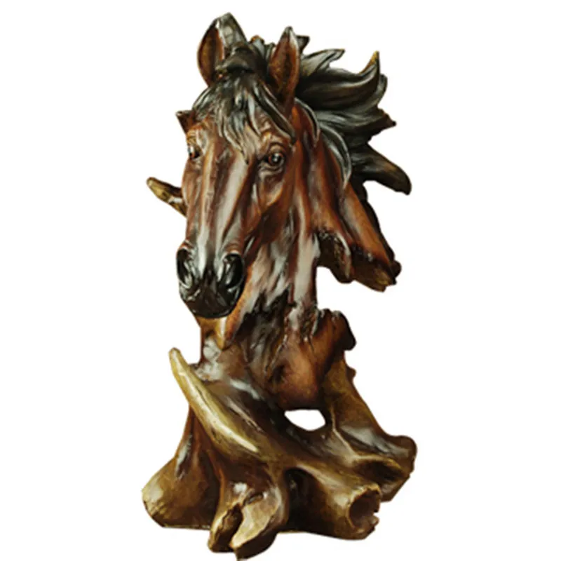FAUX WOOD HORSE HEAD STATUE ANIMAL DECORATIVE FIGURINE RESIN ART&CRAFT HOME DECORATION R47
FAUX WOOD HORSE HEAD STATUE ANIMAL DECORATIVE FIGURINE RESIN ART&CRAFT HOME DECORATION R47