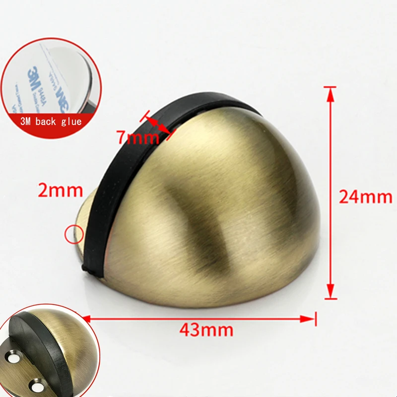 Stainless Steel Rubber Door Stops Non Punching Sticker Hidden Door Holders Catch Floor Mounted Nail-free Door Stops Hardware
Stainless Steel Rubber Door Stops Non Punching Sticker Hidden Door Holders Catch Floor Mounted Nail-free Door Stops Hardware