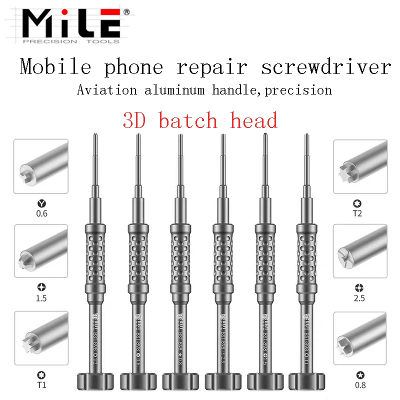 3d-отвертка MILE Torx 0,8 Phillips 1,5 2,5 Y0.6 HexT1 T2 S2, инструмент для демонтажа iPhone, Android
3d-отвертка MILE Torx 0,8 Phillips 1,5 2,5 Y0.6 HexT1 T2 S2, инструмент для демонтажа iPhone, Android