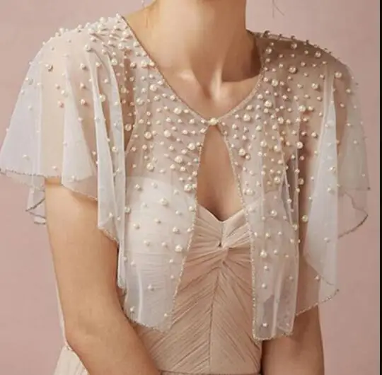 3/4 Sleeves Wedding Jacket Wrap Bridal Bolero Tulle Pearls Top Bridal Wedding Shawl Bride Coat Wedding Accessories Custom Made
3/4 Sleeves Wedding Jacket Wrap Bridal Bolero Tulle Pearls Top Bridal Wedding Shawl Bride Coat Wedding Accessories Custom Made
