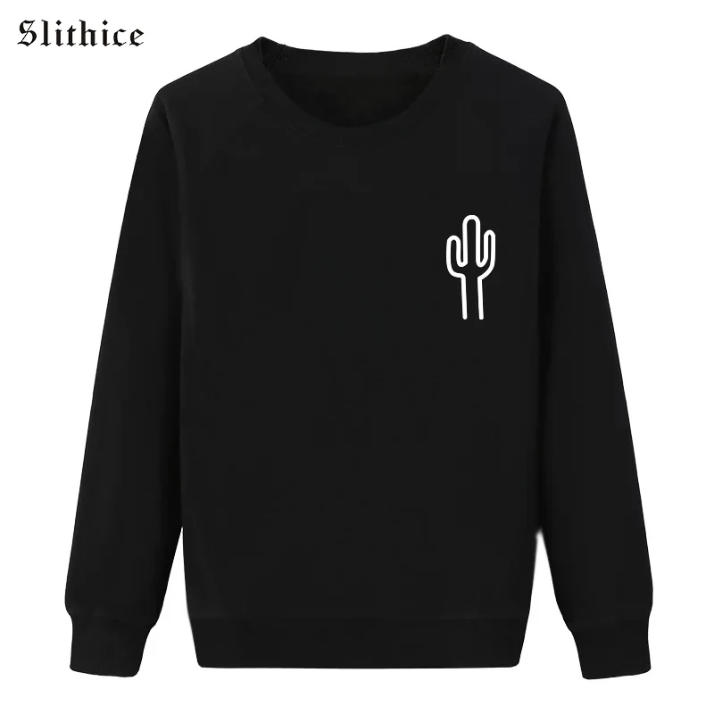 Slithice Harajuku Cactus Pattern Print Women Hoodies Black Long Sleeve O-neck Autumn Casual Sweatshirts Tops
Slithice Harajuku Cactus Pattern Print Women Hoodies Black Long Sleeve O-neck Autumn Casual Sweatshirts Tops