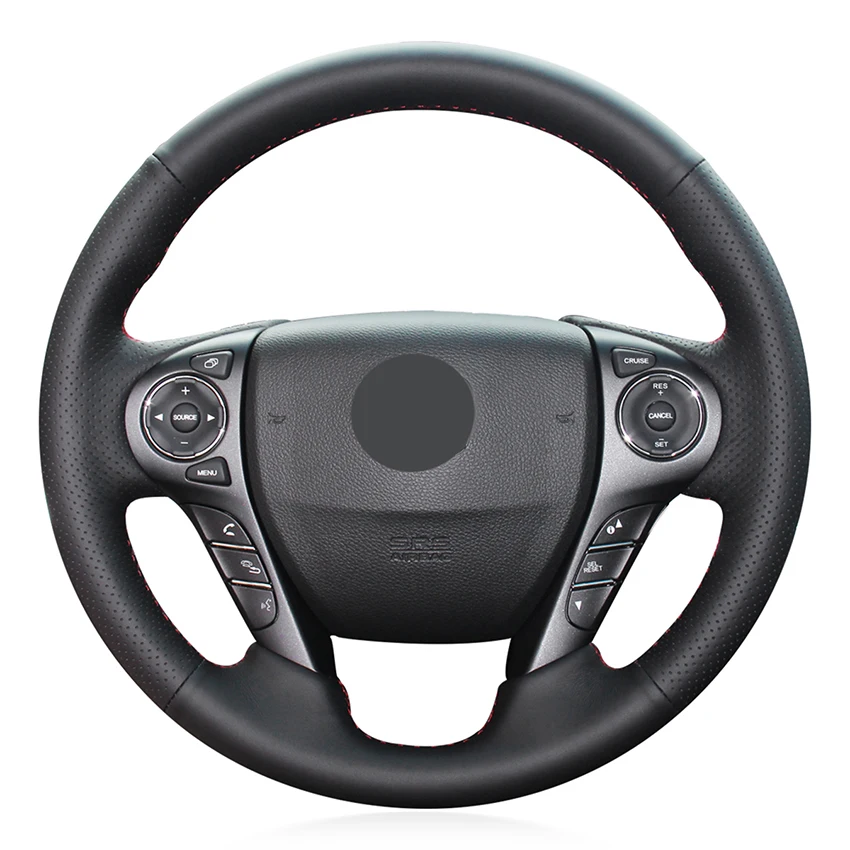 Hand-stitched Black Leather Car Steering Wheel Cover for Honda Accord 9 2013-2017 Crosstour 2013 2014 2015
Hand-stitched Black Leather Car Steering Wheel Cover for Honda Accord 9 2013-2017 Crosstour 2013 2014 2015