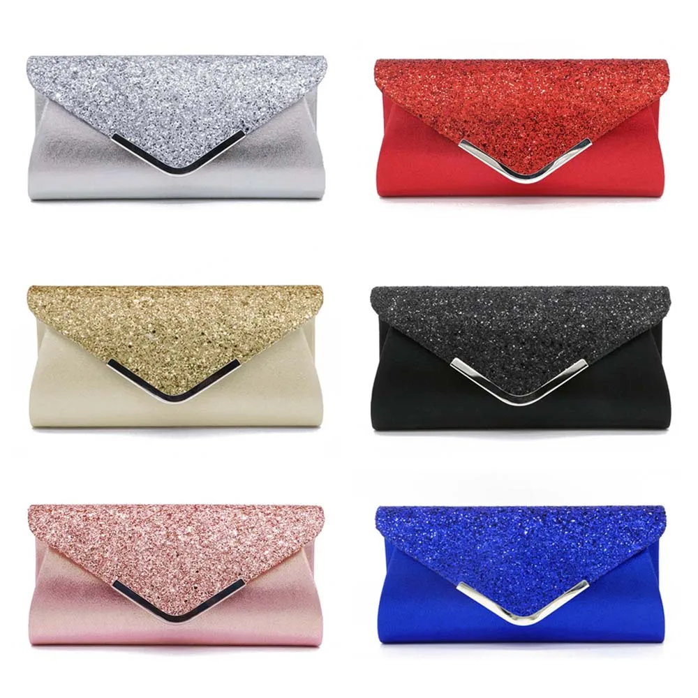 Fashion Glitter Clutch Purse Metal Chain Crossbody And Shoulder Bags Satin Silk Evening Bag For Wedding And Party
Fashion Glitter Clutch Purse Metal Chain Crossbody And Shoulder Bags Satin Silk Evening Bag For Wedding And Party