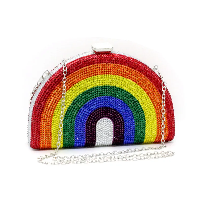 Novelty Diamond Rainbow Evening Bags for Women Formal Party Cocktail Crystal Clutch Handbags and Purses
Novelty Diamond Rainbow Evening Bags for Women Formal Party Cocktail Crystal Clutch Handbags and Purses