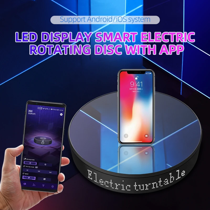 LED Screen Display Smart Electric Rotating Stand APP Intelligent Remote Control Turntable for Live Video Studio Shooting Props
LED Screen Display Smart Electric Rotating Stand APP Intelligent Remote Control Turntable for Live Video Studio Shooting Props
