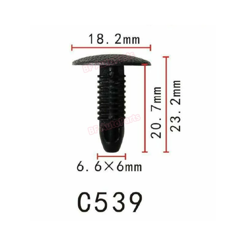 100PCS C539 Nylon Fastener Rivet Retainer Clip Trim Panel For Honda Nissan 90667SA00030 90667SA00033 7699601P02 90467060205
100PCS C539 Nylon Fastener Rivet Retainer Clip Trim Panel For Honda Nissan 90667SA00030 90667SA00033 7699601P02 90467060205