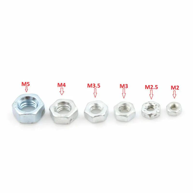 M2 M2.5 M3 3.5M M4 M5 nickel-plated nuts, carbon steel hexagon nutseasy to handle and disassemble 100PCS.
M2 M2.5 M3 3.5M M4 M5 nickel-plated nuts, carbon steel hexagon nutseasy to handle and disassemble 100PCS.