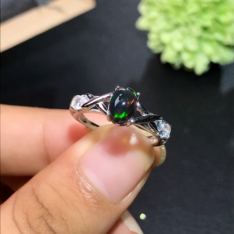 Jewelry SetNew Coming 100% Natural And Real Black Opal Ring 925 Sterling Silver Fine Jewelry Opal Ringearring And Earring Set
Jewelry SetNew Coming 100% Natural And Real Black Opal Ring 925 Sterling Silver Fine Jewelry Opal Ringearring And Earring Set