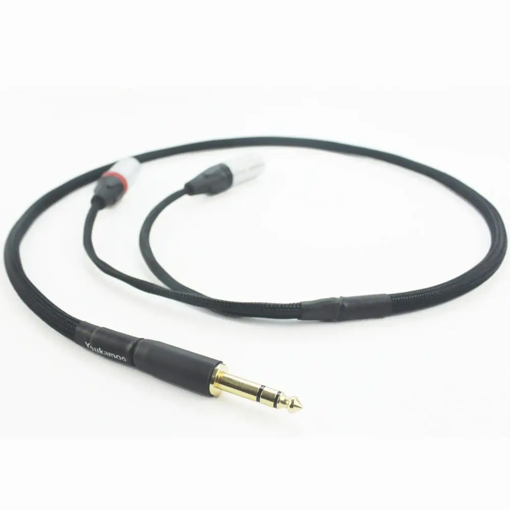 1/4" 6.35mm to Dual XLR Male Silver Plated Audio Headphone Adapter Cable 3 FT 1M
1/4" 6.35mm to Dual XLR Male Silver Plated Audio Headphone Adapter Cable 3 FT 1M