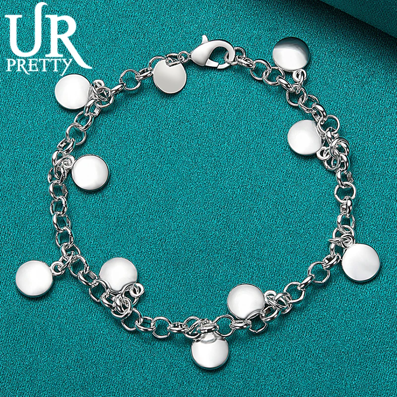 Серебряный Круглый браслет URPRETTY для женщин, свадебное обручальное ювелирное изделие
Серебряный Круглый браслет URPRETTY для женщин, свадебное обручальное ювелирное изделие
