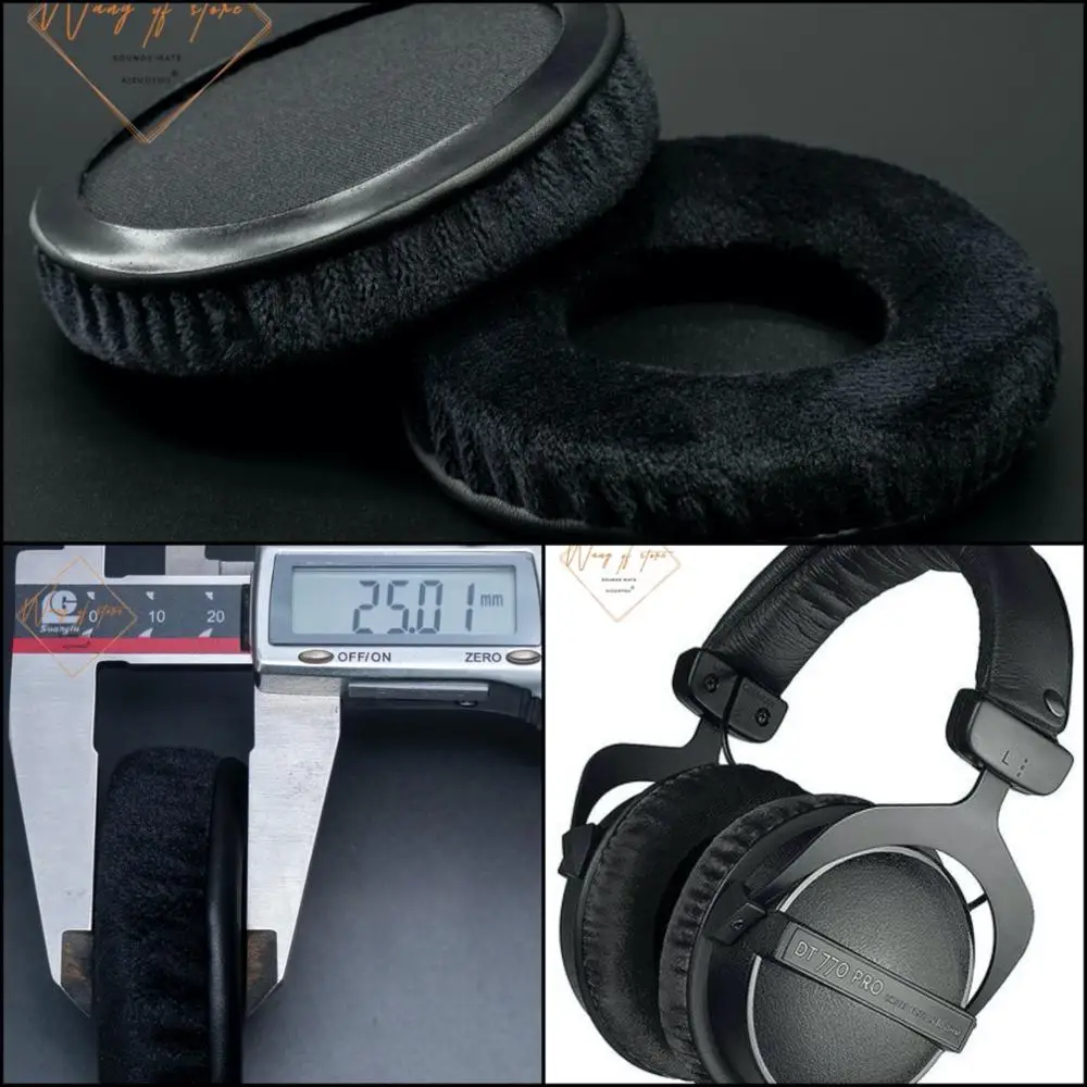 Thick Velour Velvet Ear Pads Cushion For Beyerdynamic DT 770/880/990 PRO Headphone Perfect Quality, Not Cheap Version
Thick Velour Velvet Ear Pads Cushion For Beyerdynamic DT 770/880/990 PRO Headphone Perfect Quality, Not Cheap Version