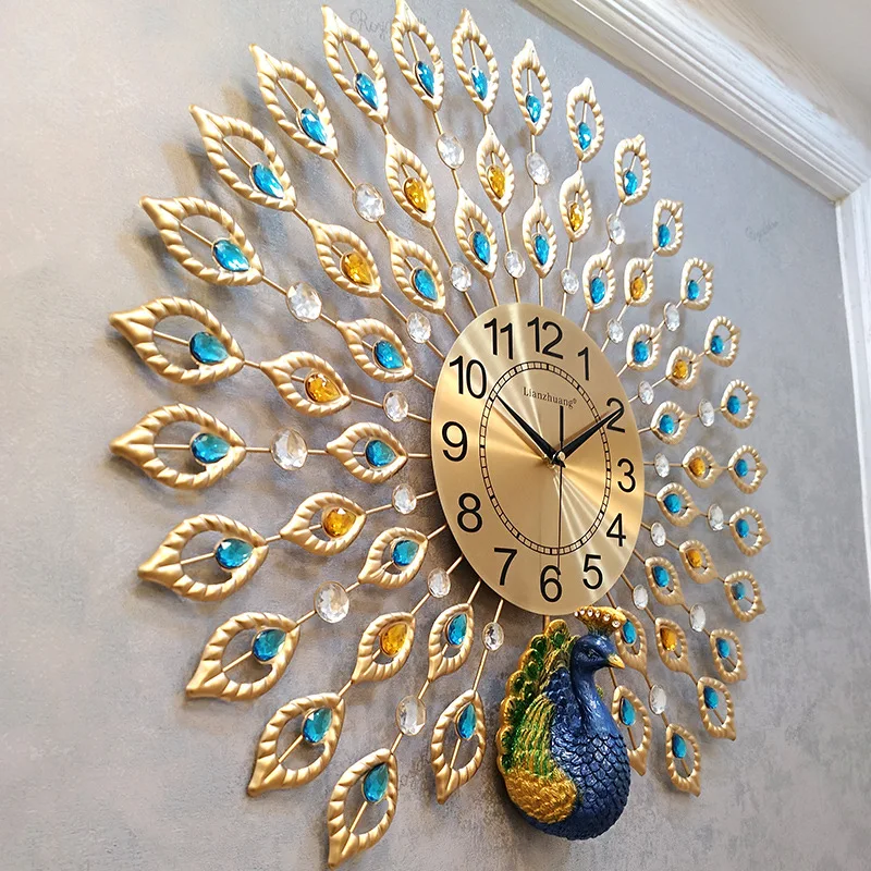 Heat! Chinese Creative Simple Modern Home Clock 3D Peacock Wall Clock Living Room Mute Clock Fashion Decorative Quartz Clock
Heat! Chinese Creative Simple Modern Home Clock 3D Peacock Wall Clock Living Room Mute Clock Fashion Decorative Quartz Clock