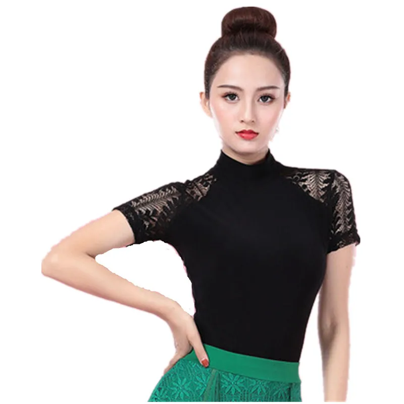 New women modern top Female adult waltz dance costume Latin dance national standard practice dance clothes Lace shirt
New women modern top Female adult waltz dance costume Latin dance national standard practice dance clothes Lace shirt