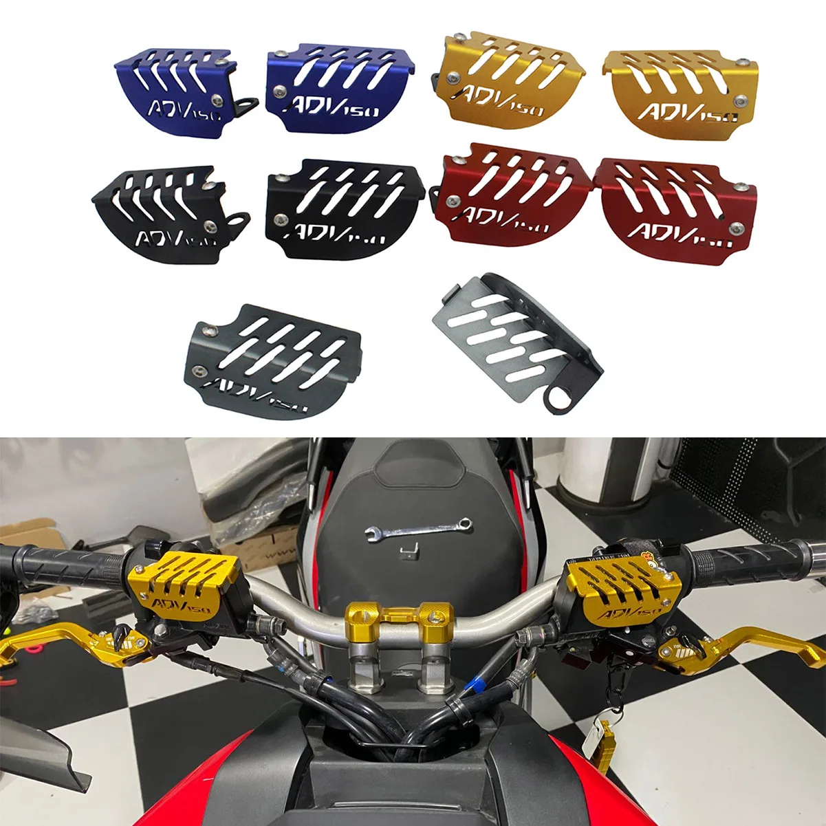 SEMSPEED Мотоцикл с ЧПУ ADV150 Передняя жидкость тормозное масло резервуар Крышка крышки бака для Honda adv150 ADV 150 2019-2021 аксессуары
SEMSPEED Мотоцикл с ЧПУ ADV150 Передняя жидкость тормозное масло резервуар Крышка крышки бака для Honda adv150 ADV 150 2019-2021 аксессуары