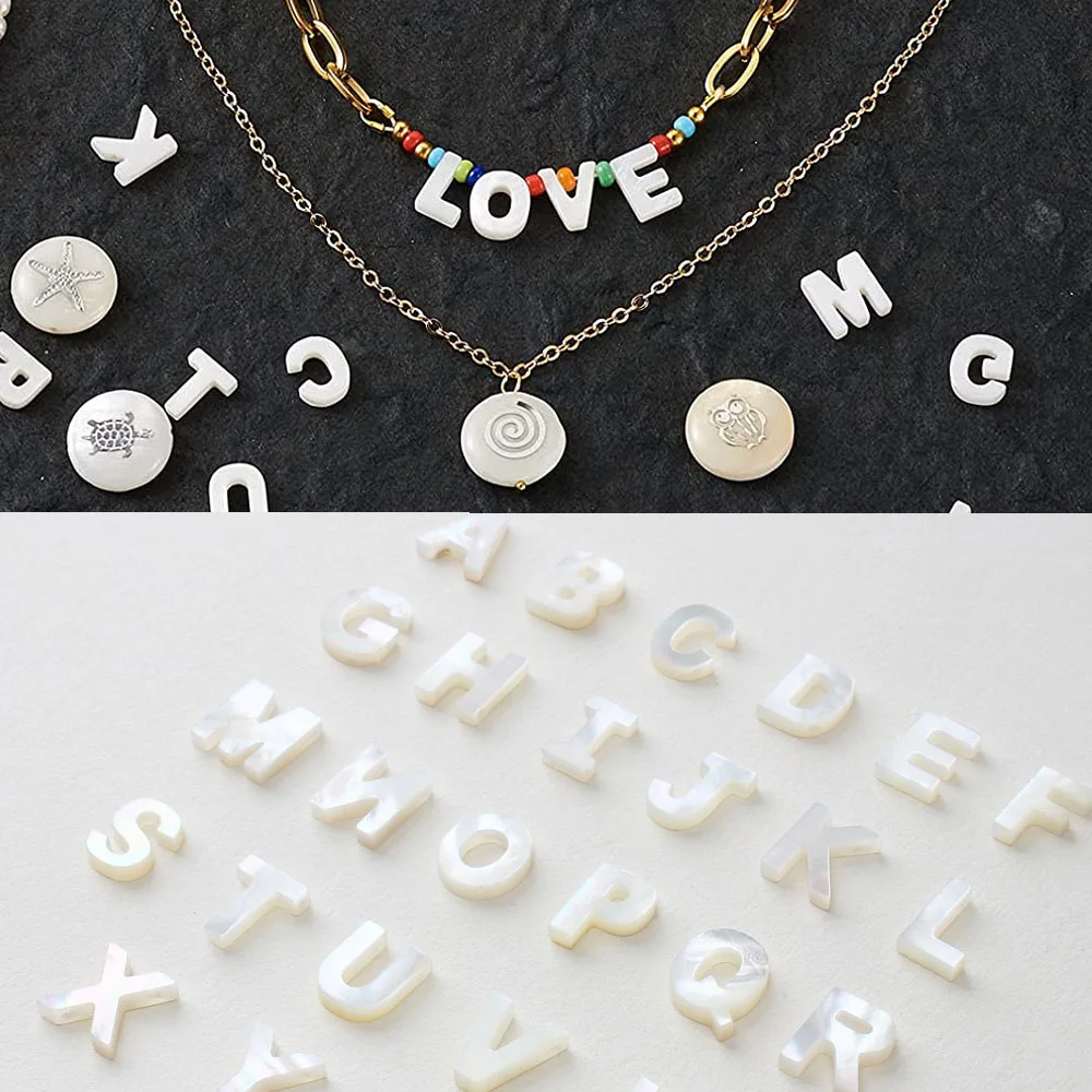 26 Capital Letter Natural Shell Pendant Charms for Jewelry Making Necklace Findings DIY Bracelet Handmade Accessories
26 Capital Letter Natural Shell Pendant Charms for Jewelry Making Necklace Findings DIY Bracelet Handmade Accessories