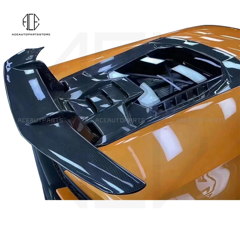 For Lamborghini Huracan Performance Carbon Fiber Engine Cover + Deck Lid Rear Spoiler For LP580 LP610 EVO Body Kit
For Lamborghini Huracan Performance Carbon Fiber Engine Cover + Deck Lid Rear Spoiler For LP580 LP610 EVO Body Kit