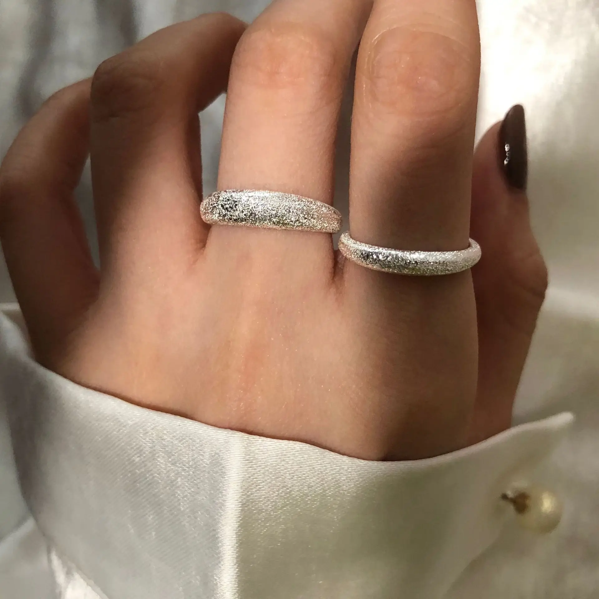 Real 925 Sterling Silver Flash Open Ring Women Fashion Jewelry Adjustable Ring for Girl Friend Gift Couple's Wedding Party Ring
Real 925 Sterling Silver Flash Open Ring Women Fashion Jewelry Adjustable Ring for Girl Friend Gift Couple's Wedding Party Ring