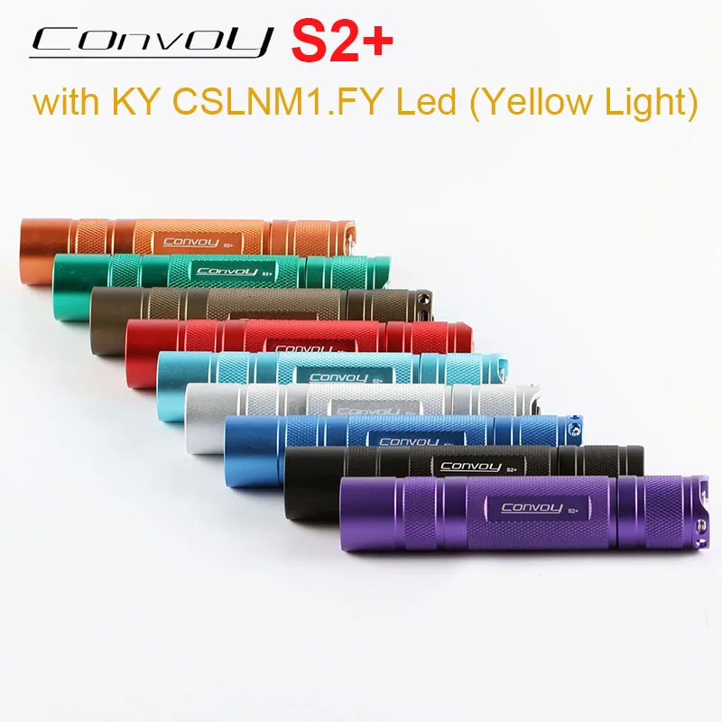 Фонарик Convoy S2 Plus с KY CSLNM1.FY, оранжево-желтый, светодиодный фонарик, фонарик 18650
Фонарик Convoy S2 Plus с KY CSLNM1.FY, оранжево-желтый, светодиодный фонарик, фонарик 18650