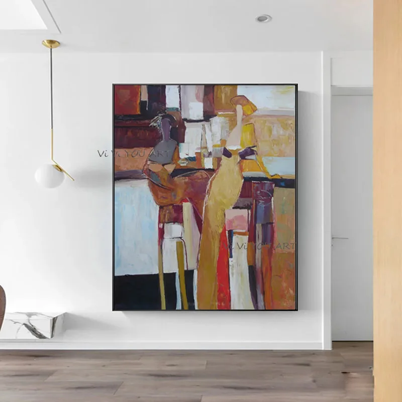 100% Hand Painted Nordic Vintage Abstract Decoration Oil Painting Canvas Landscape Painting Wall Art Pictures Living Room Decor
100% Hand Painted Nordic Vintage Abstract Decoration Oil Painting Canvas Landscape Painting Wall Art Pictures Living Room Decor