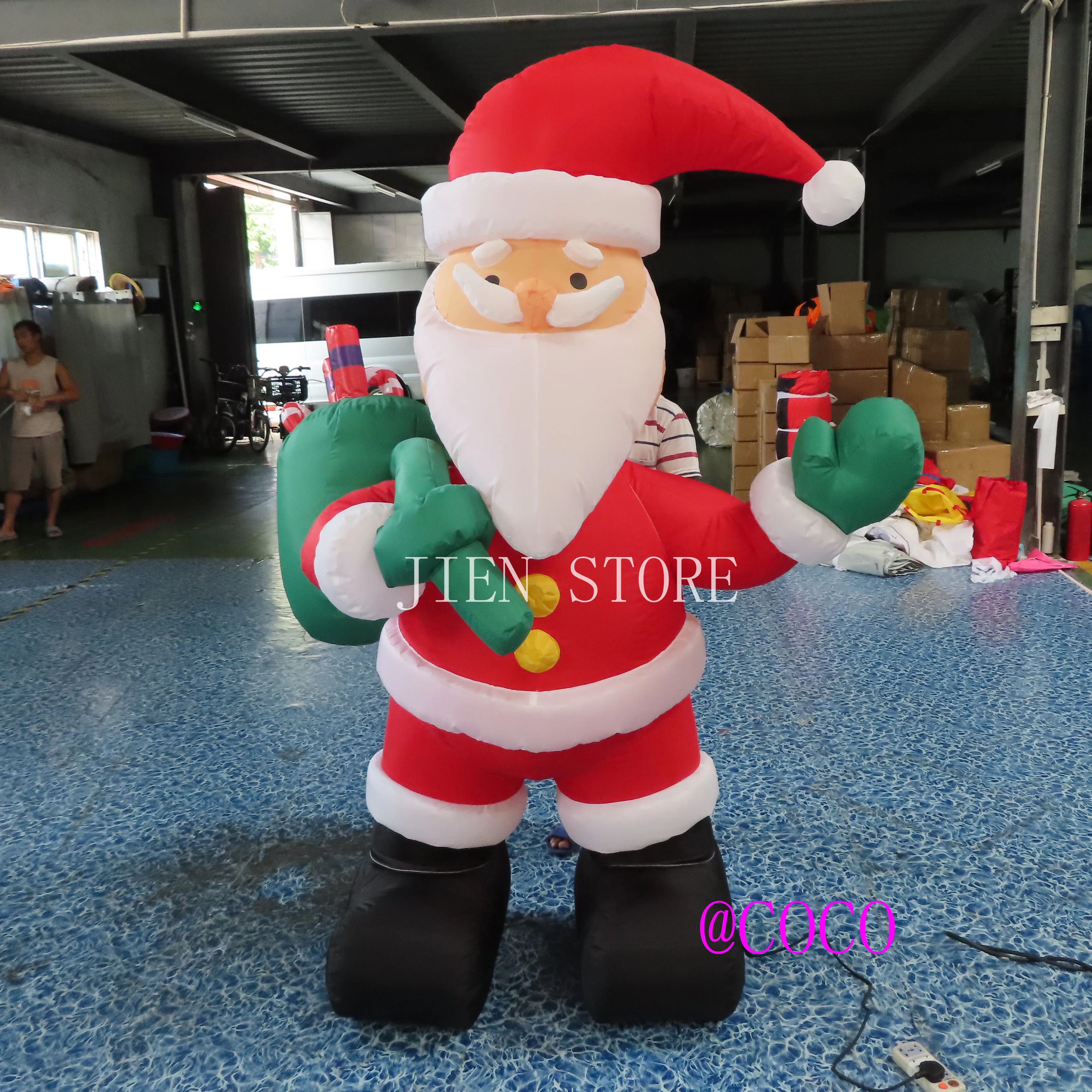 Free shipping,2m 6.5ft Santa Claus Advertising Inflatable Christmas Old Man with gift bag Christmas decoration model
Free shipping,2m 6.5ft Santa Claus Advertising Inflatable Christmas Old Man with gift bag Christmas decoration model