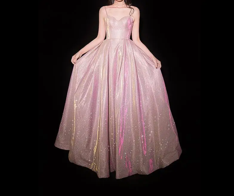 Sequins Spaghetti Strap Dress Long Prom Party Dresses Gown Formal Dress Women Elegant Robe
Sequins Spaghetti Strap Dress Long Prom Party Dresses Gown Formal Dress Women Elegant Robe