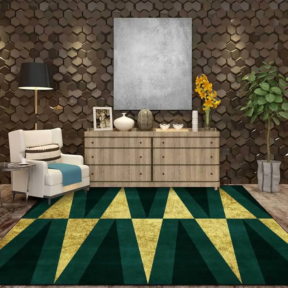Fashion Modern Style Area Rugs Geometric Yellow Emerald Green Printed Home Decor Carpet Kids Bedroom Bedside Non-Slip Floor Mats
Fashion Modern Style Area Rugs Geometric Yellow Emerald Green Printed Home Decor Carpet Kids Bedroom Bedside Non-Slip Floor Mats