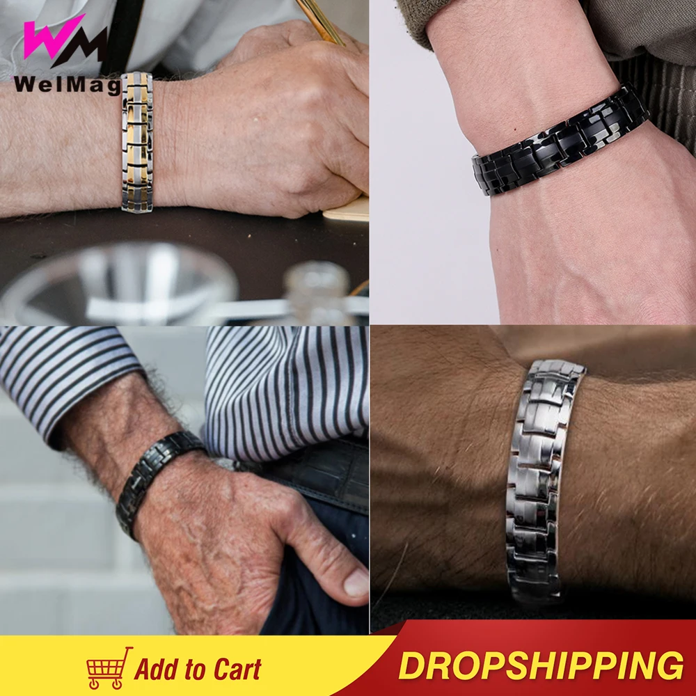 WelMag Titanium Magnetic Therapy Bracelets Fashion Jewelry Christmas Gifts for Men and Women Bracelet Sets Blood Pressure
WelMag Titanium Magnetic Therapy Bracelets Fashion Jewelry Christmas Gifts for Men and Women Bracelet Sets Blood Pressure