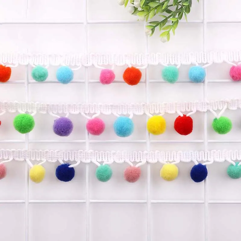 40Yards Pom Pom Lace Trim Ball Ribbon Colorful Pompom Fringe Ribbon Sewing Lace Kintted Fabric Handmade DIY Craft Accessories
40Yards Pom Pom Lace Trim Ball Ribbon Colorful Pompom Fringe Ribbon Sewing Lace Kintted Fabric Handmade DIY Craft Accessories