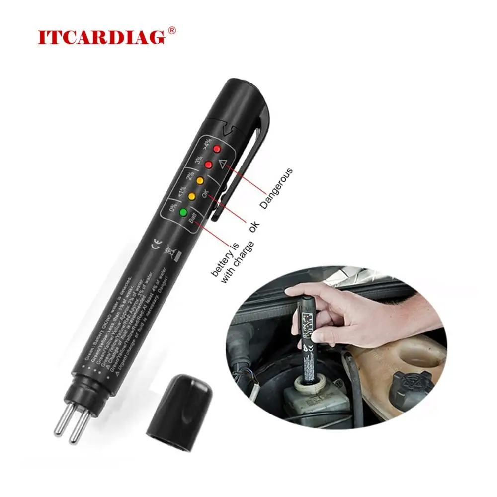 Brake Fluid Tester 5 LED Car Vehicle Automotive Testing Tool Battery Test Indicator Pen Car Vehicle Diagnostic Tools Detector
Brake Fluid Tester 5 LED Car Vehicle Automotive Testing Tool Battery Test Indicator Pen Car Vehicle Diagnostic Tools Detector