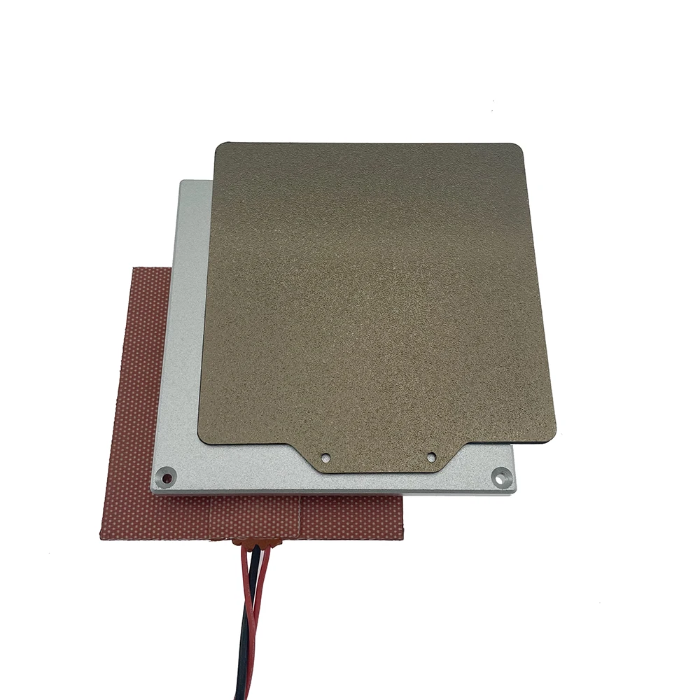 V0.1 3D Printer Heated Bed Kit 24v 60w Silicone Pad 120*120 Aluminum Plate And PEI Steel Sheet for Voron 0.1 Parts
V0.1 3D Printer Heated Bed Kit 24v 60w Silicone Pad 120*120 Aluminum Plate And PEI Steel Sheet for Voron 0.1 Parts
