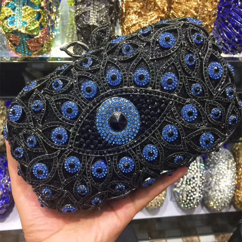 Blue/Black Diamond Women Shoulder Bag High-End Elegant Female Party Prom Mobile Phone Clutches Small Crystal Dinner Purses
Blue/Black Diamond Women Shoulder Bag High-End Elegant Female Party Prom Mobile Phone Clutches Small Crystal Dinner Purses