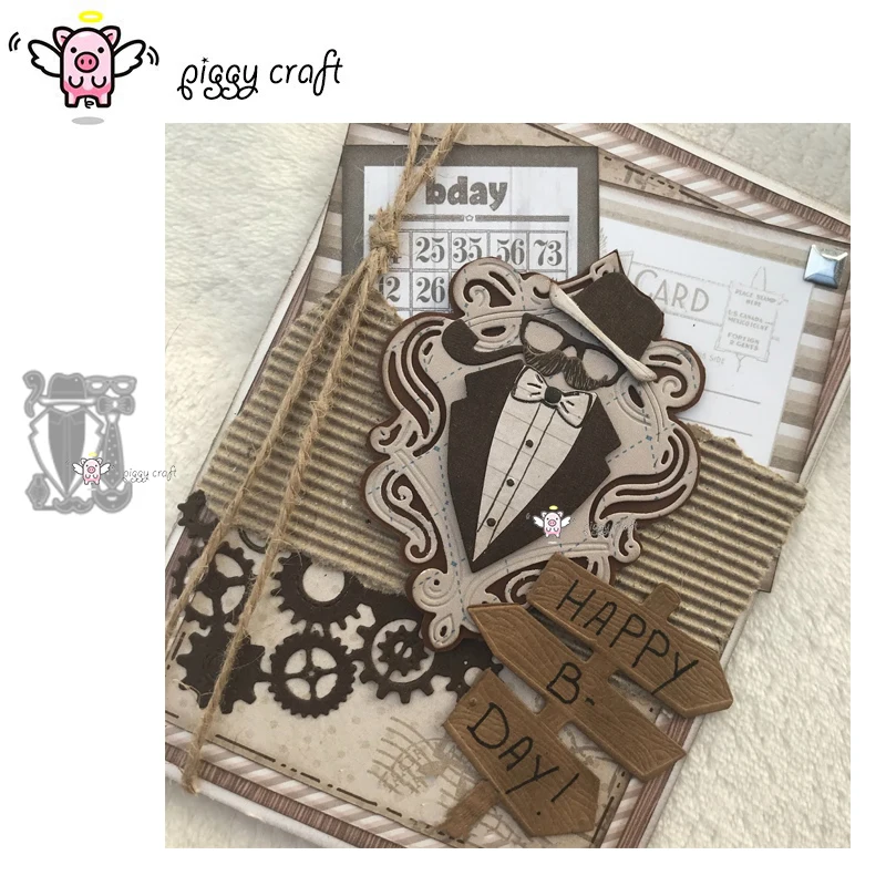 Piggy Craft металлические штампы для резки, форма для резки, мистер джентльмен, украшение, скрапбук, нож для рукоделия, форма, лезвие, трафареты, штампы
Piggy Craft металлические штампы для резки, форма для резки, мистер джентльмен, украшение, скрапбук, нож для рукоделия, форма, лезвие, трафареты, штампы