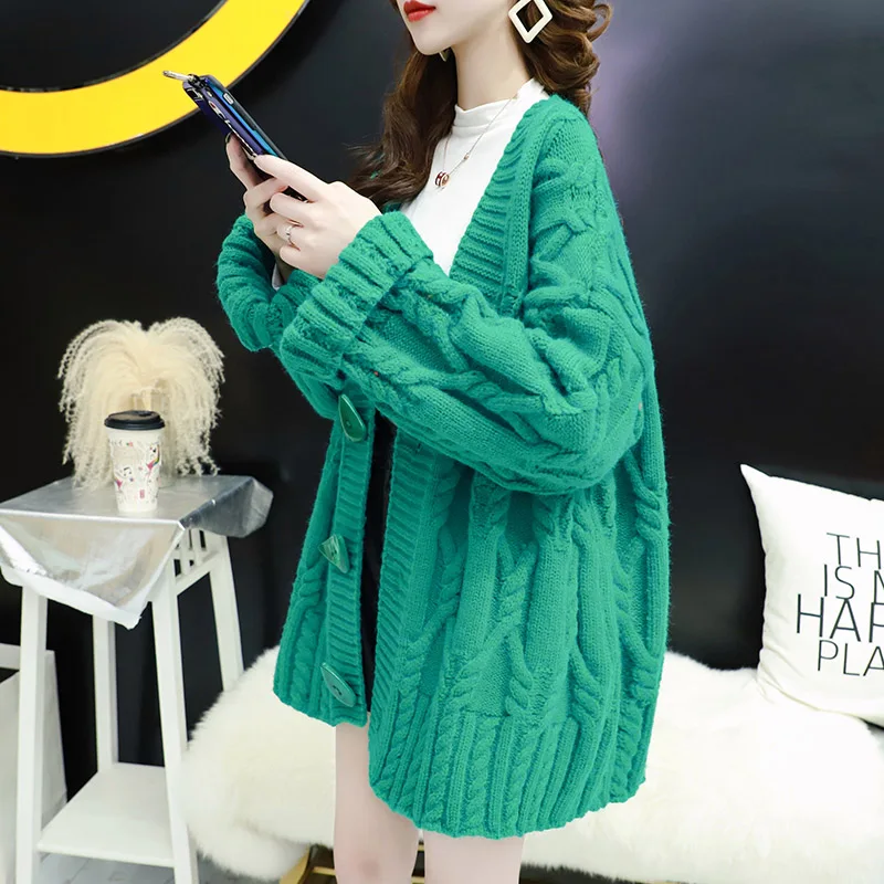Autumn New Coat Women's Top Korean Lazy Outdoor Loose Plus-sized Spring Sweater Cardigan Long Sweater Dress Christmas Sweater
Autumn New Coat Women's Top Korean Lazy Outdoor Loose Plus-sized Spring Sweater Cardigan Long Sweater Dress Christmas Sweater