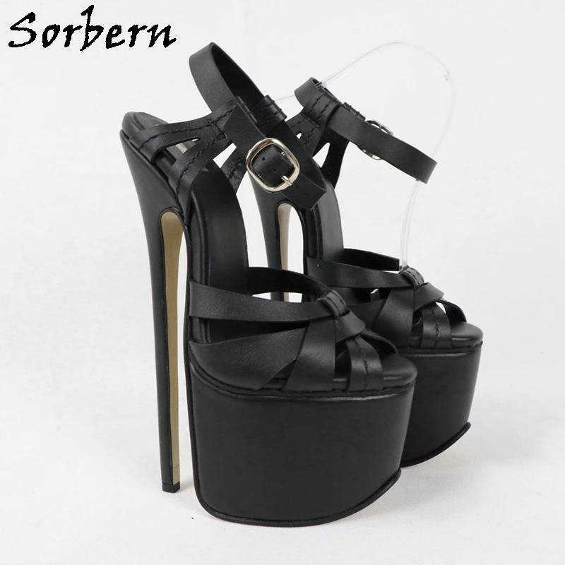 Sorbern Custom 24Cm High Heel Sandals Slingback Cross Strap Platform Genuine Leather Open Toe Drag Queen Shoes Transfer Girls
Sorbern Custom 24Cm High Heel Sandals Slingback Cross Strap Platform Genuine Leather Open Toe Drag Queen Shoes Transfer Girls