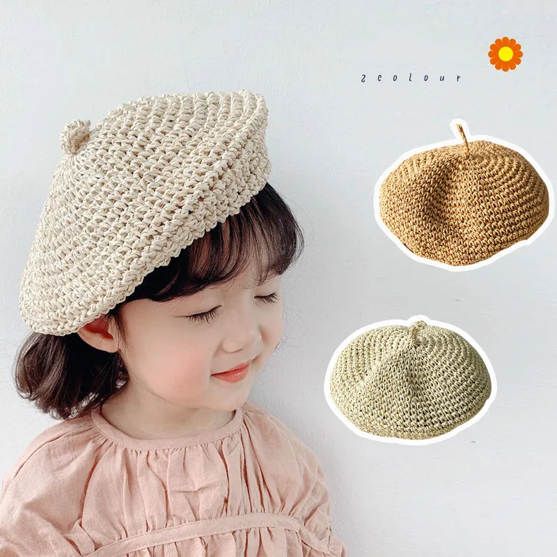Korean Japanese Style Handmade Straw Hat Fashion Baby Girls Retro Crochet Cap Women Kids Summer Beach Travel Breathable Beret
Korean Japanese Style Handmade Straw Hat Fashion Baby Girls Retro Crochet Cap Women Kids Summer Beach Travel Breathable Beret