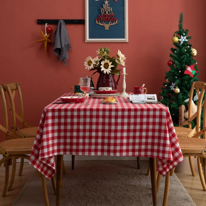 Christmas New Product Red And White Plaid Nordic Simple Cotton Linen Rectangular Tablecloth Tablecloth Tablecloth
Christmas New Product Red And White Plaid Nordic Simple Cotton Linen Rectangular Tablecloth Tablecloth Tablecloth