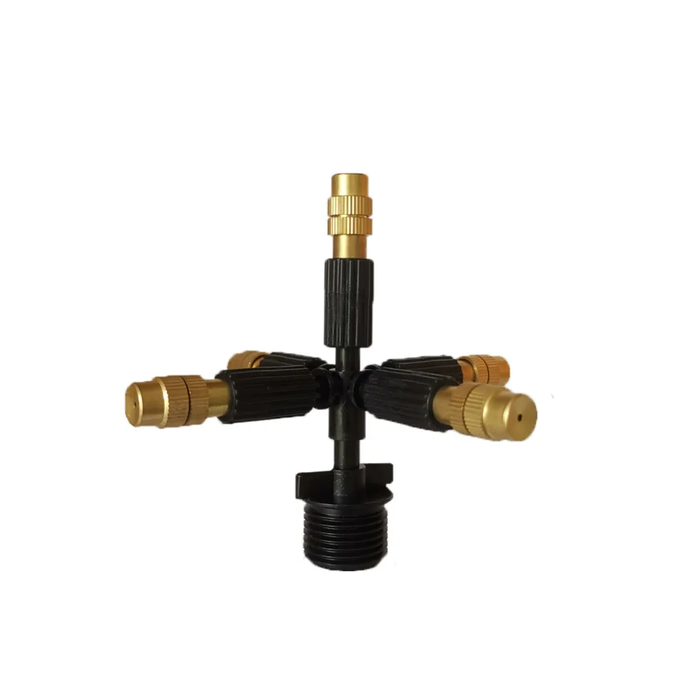 5-Way Copper Atomizing Nozzle Garden Greenhouse Cooling System Watering Misting Sprayer 1/2'' Male Thread
5-Way Copper Atomizing Nozzle Garden Greenhouse Cooling System Watering Misting Sprayer 1/2'' Male Thread