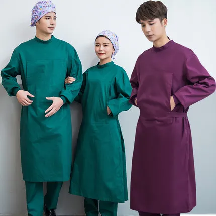 Operating room men's and women's doctors wear uniforms anti - dressing isolation clothes dark green
Operating room men's and women's doctors wear uniforms anti - dressing isolation clothes dark green