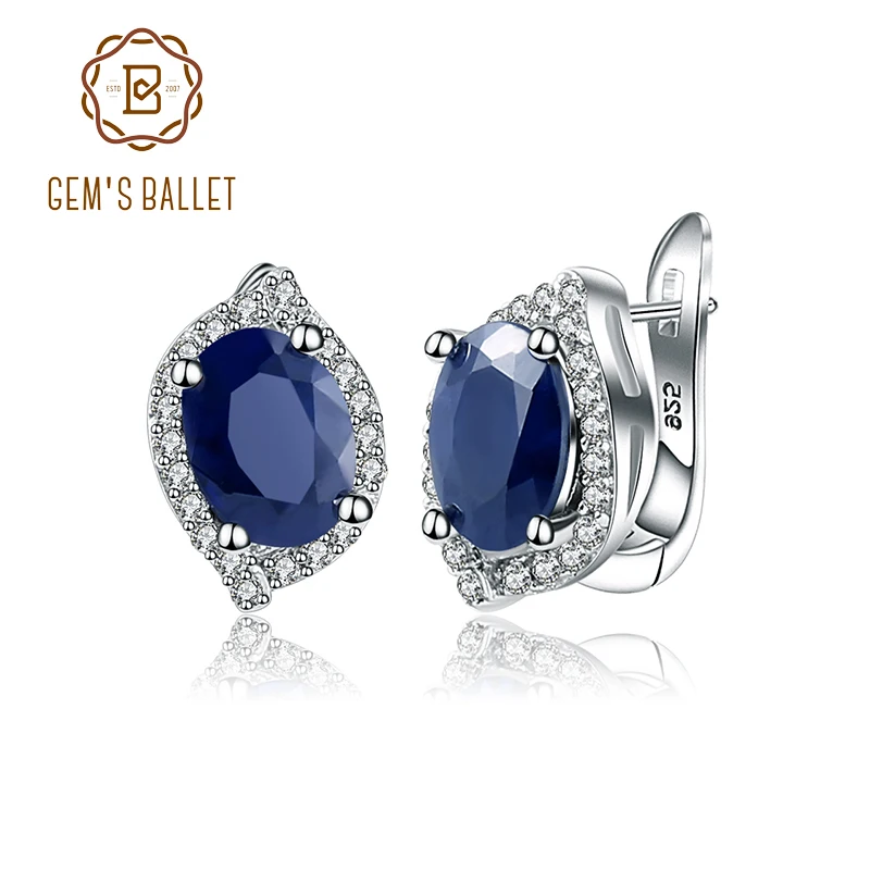 Gem's Ballet 3.26C Natural Blue Sapphire Gemstone Vintage Stud Earrings 925 Sterling Silver Fine Jewelry For Women Drop Shipping
Gem's Ballet 3.26C Natural Blue Sapphire Gemstone Vintage Stud Earrings 925 Sterling Silver Fine Jewelry For Women Drop Shipping
