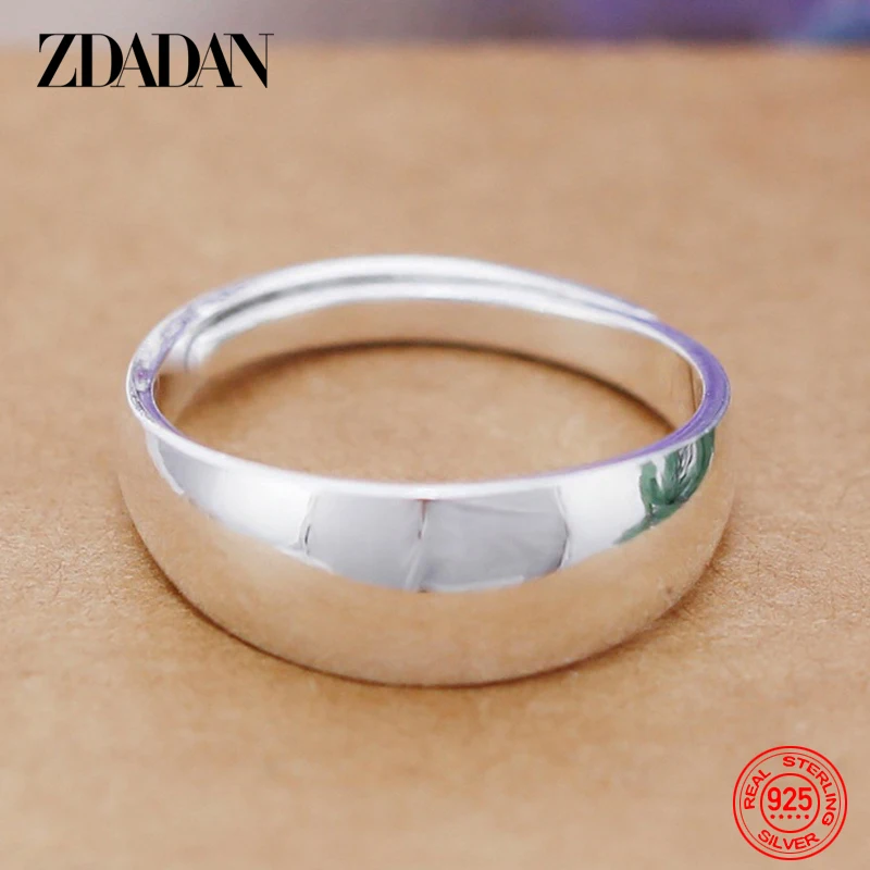 ZDADAN 925 Sterling Silver Smooth Adjustable Couple Rings For Women Men Wedding Jewelry Gifts
ZDADAN 925 Sterling Silver Smooth Adjustable Couple Rings For Women Men Wedding Jewelry Gifts