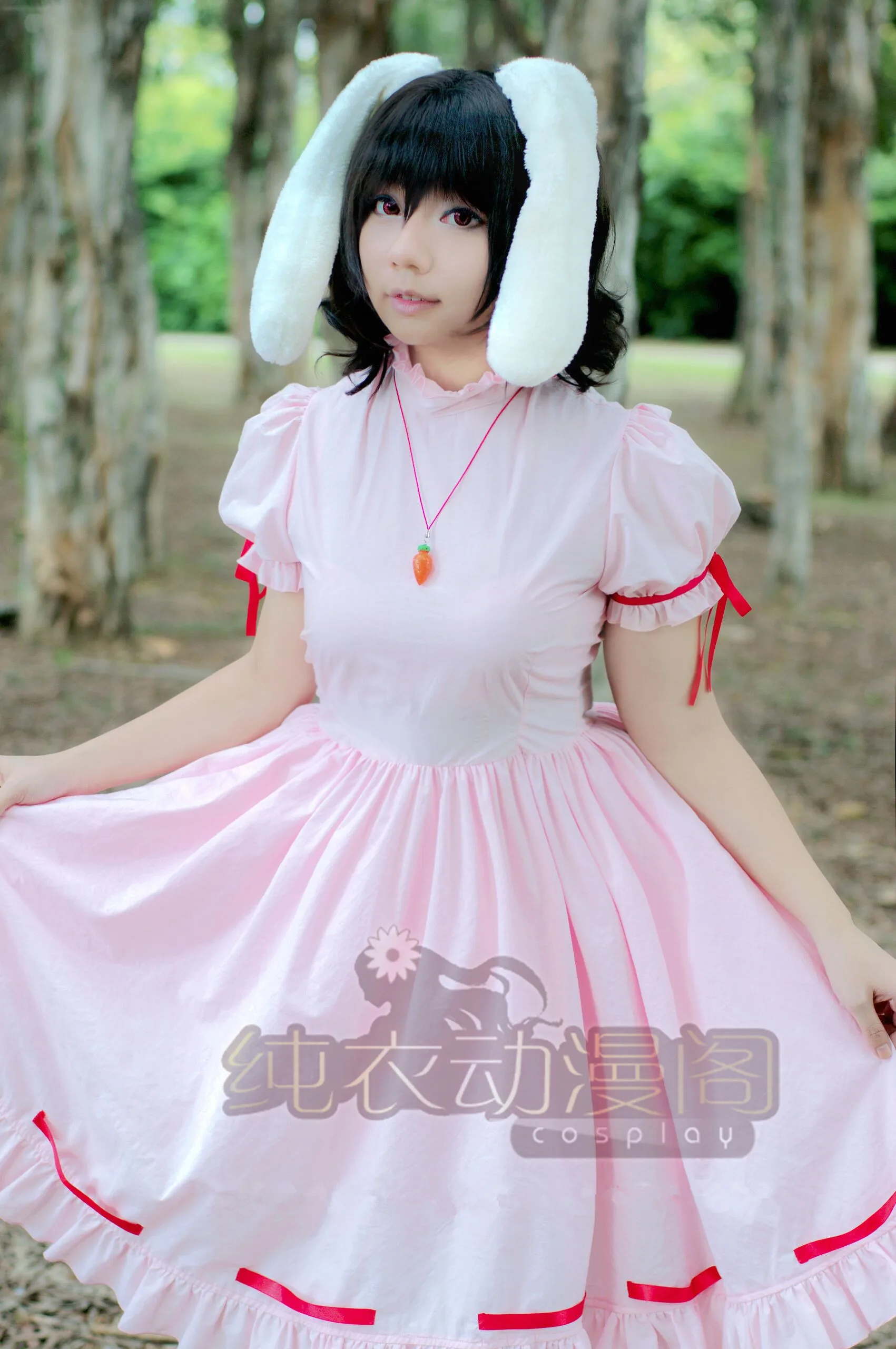 Game Touhou Project Tewi Inaba Cosplay Costume Abdomen Black Rabbit Pink Uniform Dress Female Role Play Clothing Custom-Make
Game Touhou Project Tewi Inaba Cosplay Costume Abdomen Black Rabbit Pink Uniform Dress Female Role Play Clothing Custom-Make
