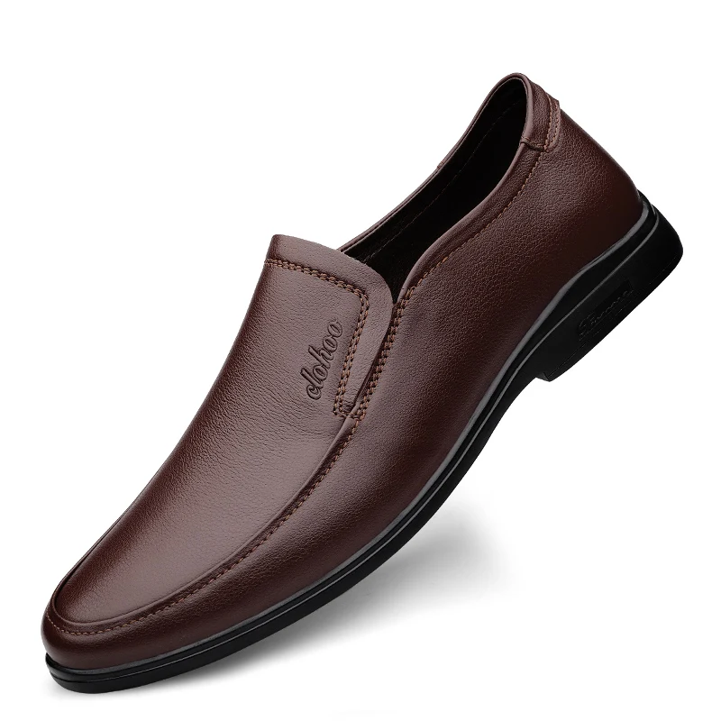Luxury Solid Color Wedding Men's Dress Shoes High Quality Genuine Leather Business Shoes For Men Soft Sole Slip On Men's Shoes
Luxury Solid Color Wedding Men's Dress Shoes High Quality Genuine Leather Business Shoes For Men Soft Sole Slip On Men's Shoes