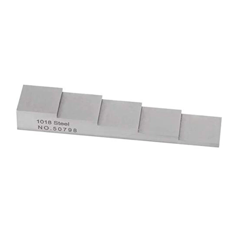 Ultrasonic Calibration Test Block with 1018 Steel 5 Step 2.5mm 5.0mm 7.5mm 10mm 12.5mm
Ultrasonic Calibration Test Block with 1018 Steel 5 Step 2.5mm 5.0mm 7.5mm 10mm 12.5mm