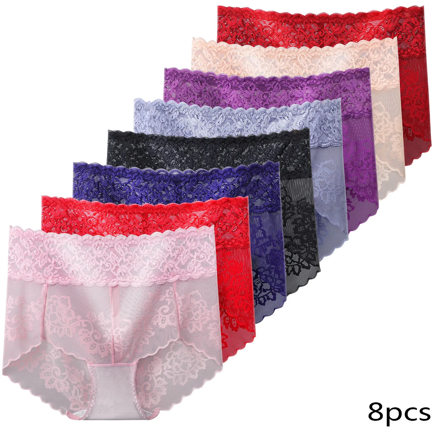 8PCS Sexy Lace Lingerie Women Underwear Transparent Soft Breathable Middle Waist Female Panties High Elasticity Thin Breifs
8PCS Sexy Lace Lingerie Women Underwear Transparent Soft Breathable Middle Waist Female Panties High Elasticity Thin Breifs
