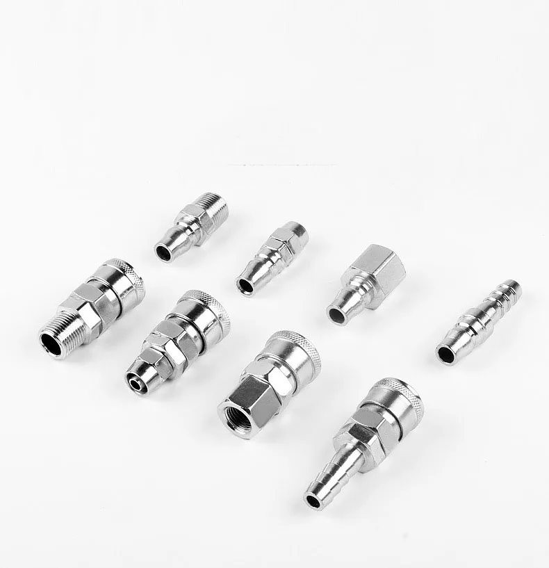 Type C quick air component joint SP / PP / SH / pH quick plug quick screw internal thread gas pipe external thread
Type C quick air component joint SP / PP / SH / pH quick plug quick screw internal thread gas pipe external thread
