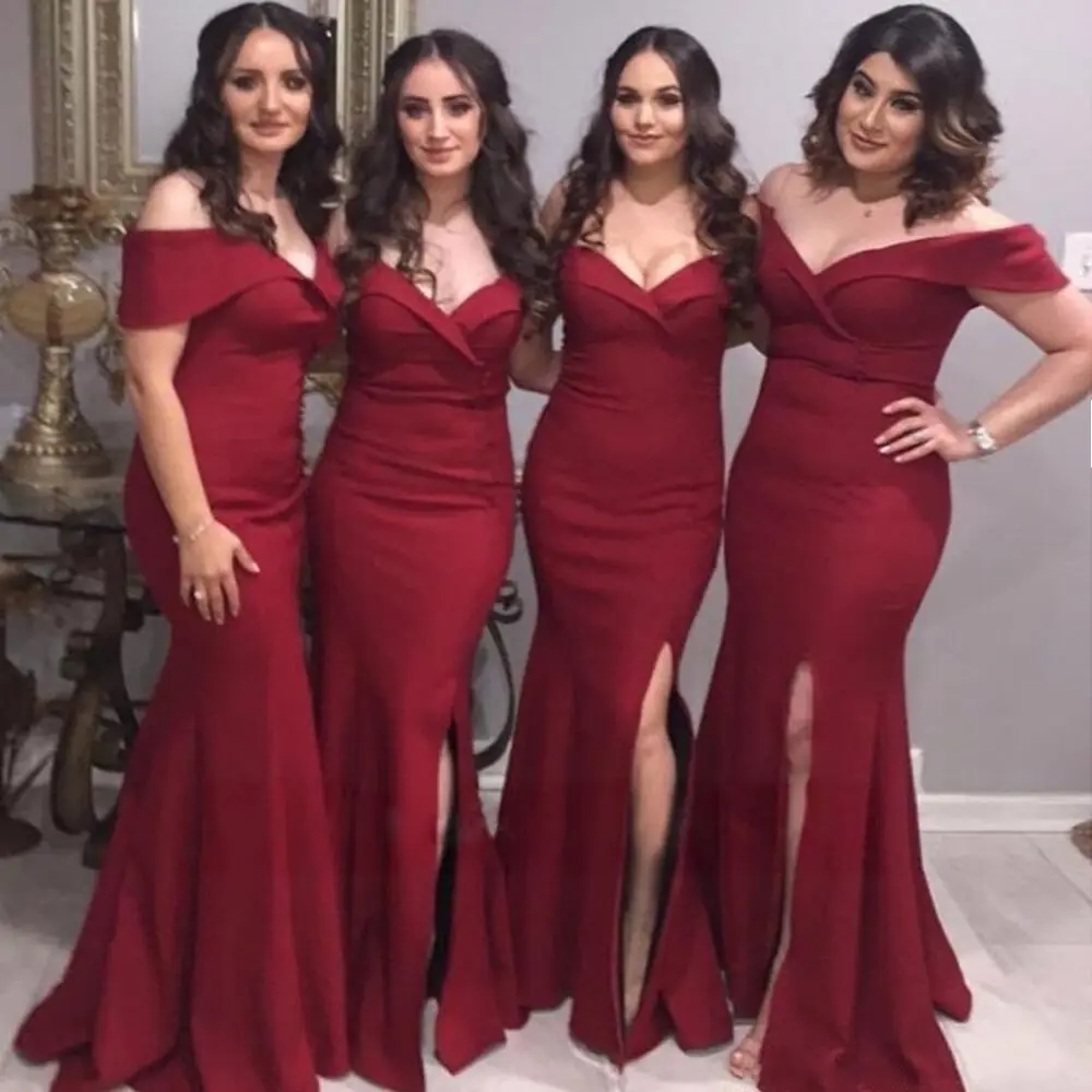 Sexy Off Shoulder Fashion Women Short Sleeve Dress Evening Party Slim Elegant Slash Neck Dress Split Long Dresses Vestido
Sexy Off Shoulder Fashion Women Short Sleeve Dress Evening Party Slim Elegant Slash Neck Dress Split Long Dresses Vestido