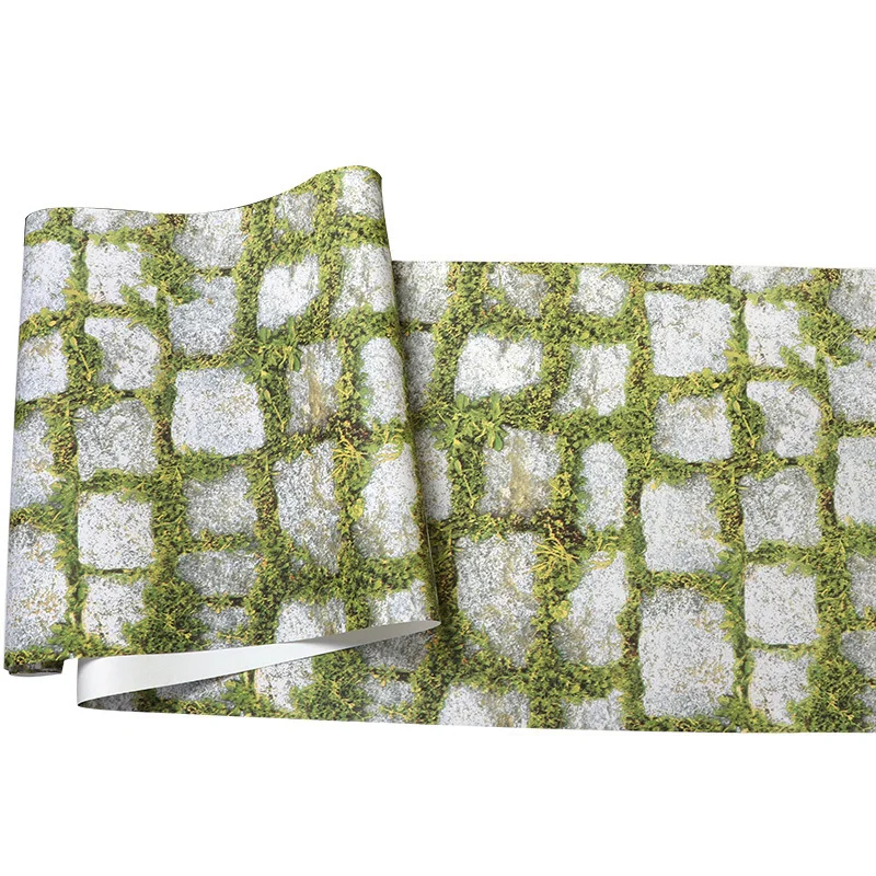 3d Waterproof Wear-resistant Wallpaper Pvc Personality Green Lawn Stone Brick Pattern Decor Wall Paper For Kitchen Bedroom Walls
3d Waterproof Wear-resistant Wallpaper Pvc Personality Green Lawn Stone Brick Pattern Decor Wall Paper For Kitchen Bedroom Walls